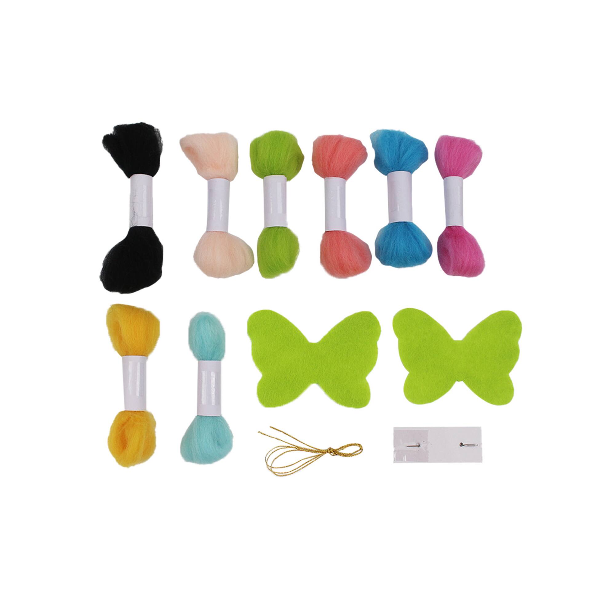 Spring Advanced Rainbow Butterfly Felting Kit by Loops & Threads®
